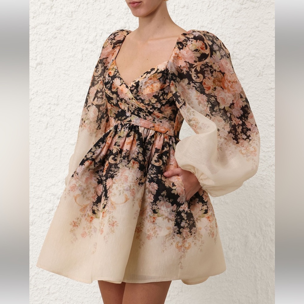 Zimmerman illustration draped mini dress - Picture 3 of 8